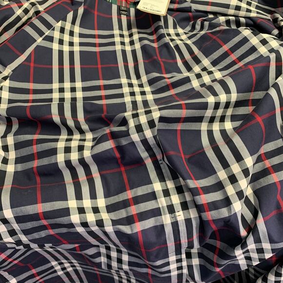 BURBERRY Size L Multi Color Cotton Plaid Belted Trench Coat - Picture 10 of 10